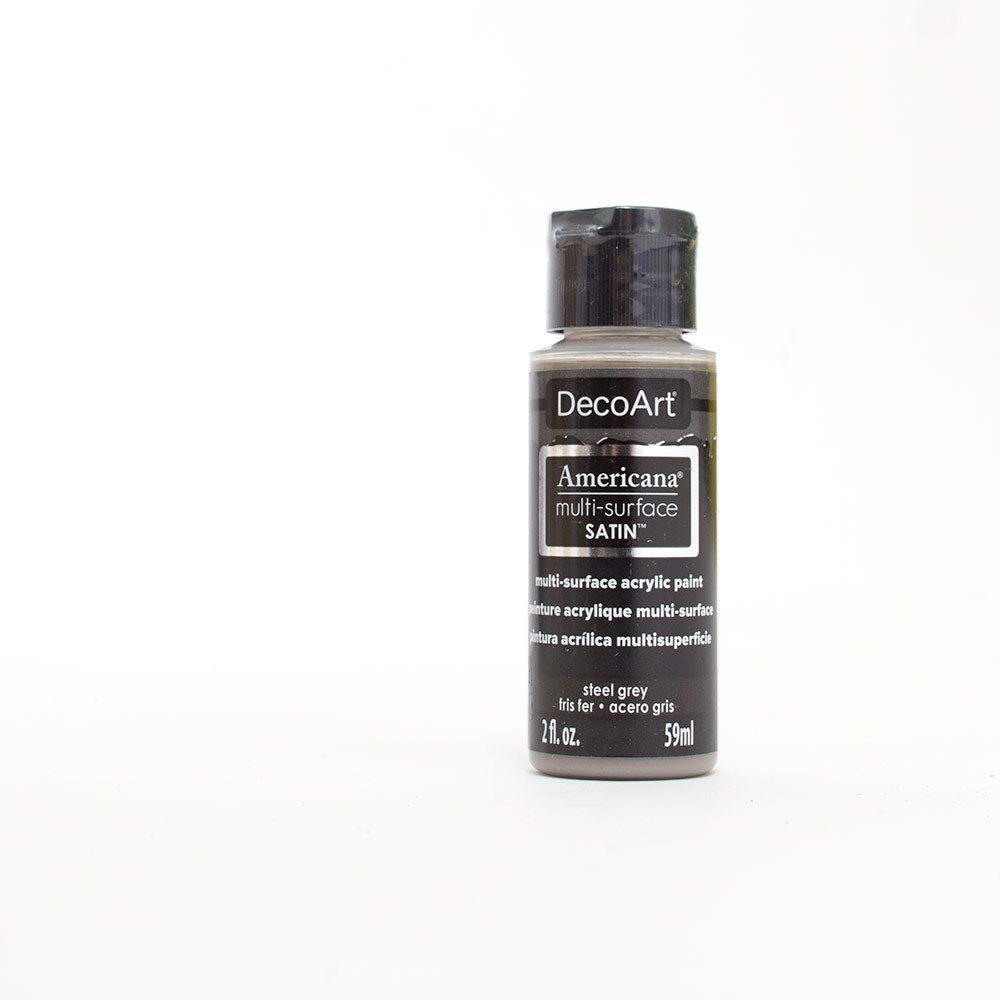 Americana, Acrylic, Art & School, Multi-surface, Paint, 2 ounce, 45270, Steel Grey